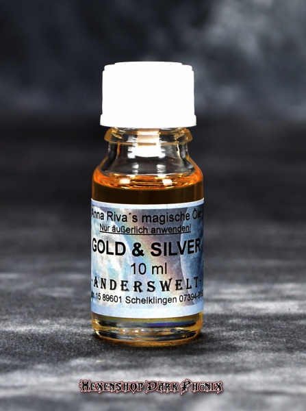 Hexenshop Dark Phoenix Gold and Silver Anna Riva Magic Oil 10 ml